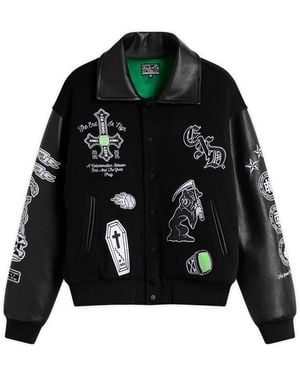 END. X The Great Frog Varsity Jacket - Black