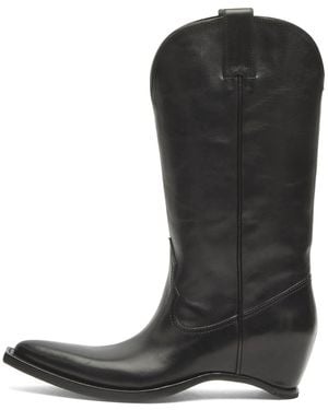 Maison Margiela Heel-Less Western High Boots - Black