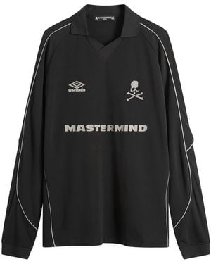MASTERMIND WORLD X Umbro Long Sleeve Game Shirt - Black