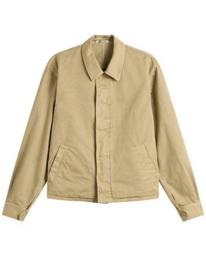 AURALEE Garment-Dyed Finx Light Chino Blouson - Natural