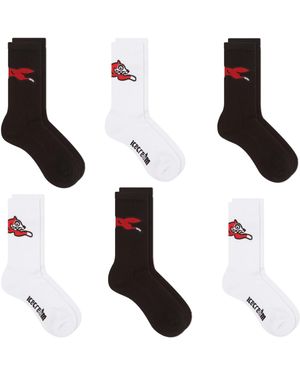 ICECREAM Running Dog Socks - White