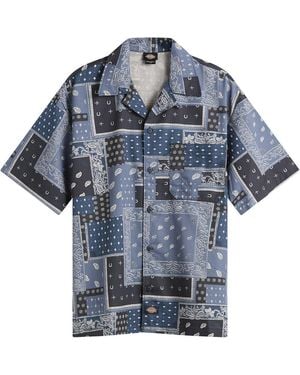 Dickies Glandorf Bandana Print Shirt - Blue