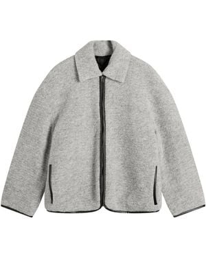 JW Anderson Contrast Trim Casual Jacket - Grey