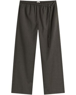 St. Agni Wool Everyday Trousers - Grey