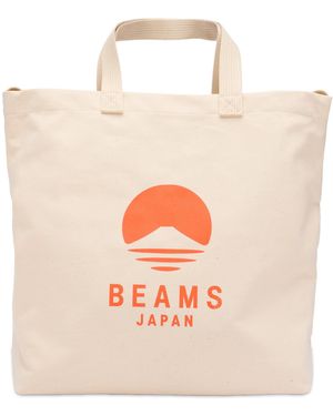 BEAMS Japan 2 Way Canvas Tote Bag - Pink
