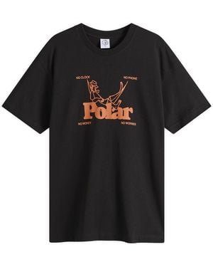 POLAR SKATE No Worries T-Shirt - Black