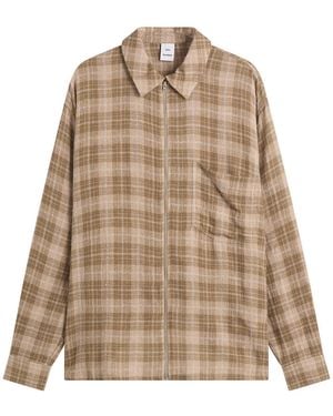 Won Hundred Zayne Zip Overshirt - Brown