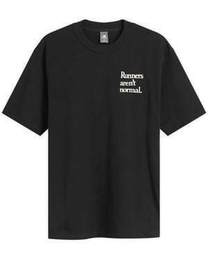 New Balance Runners Arent Normal T-Shirt - Black