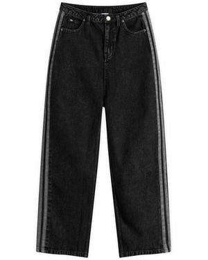 adidas Denim Firebird Track Pant - Black