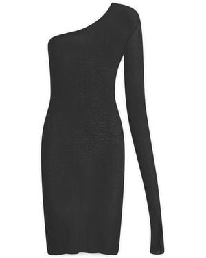 Rick Owens Ziggy One Shoulder Mini Dress - Black