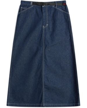 Gramicci Denim Midi Skirt - Blue