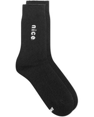 Skims X Cpfm Plush Sock - Black