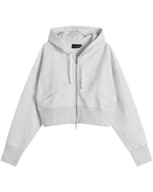 Dime Cropped Hoodie - Gray
