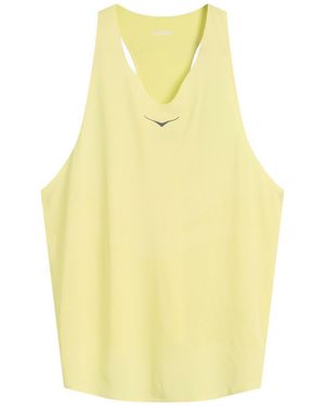 Hoka One One M Race Day Singlet - Yellow