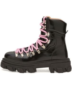 Ganni Cleated Mountain Boots - Black