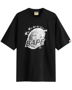 A Bathing Ape Metal Ape Head T-Shirt - Black