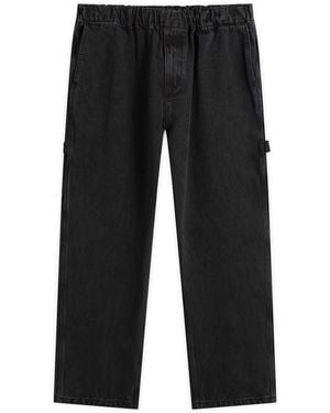 YESEYESEE Comfy Denim Carpenter Pants - Black