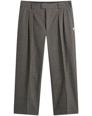 WTAPS Glen Check Two Tuck Pants - Gray