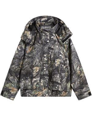 A Bathing Ape Tree Edge Camo Snowboard Jacket - Grey
