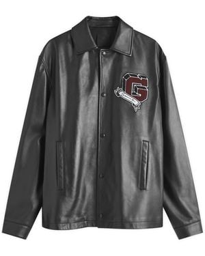 Givenchy Leather Coach Jacket - Black