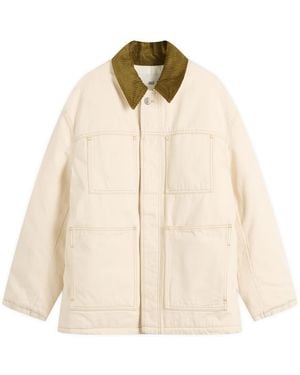 Ami Paris Off- Cotton Twill Worker Jacket - Natural