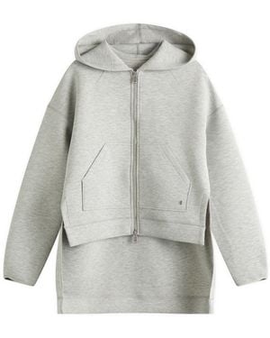 Stel Split Hem Hoodie - Grey