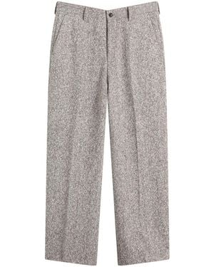 NN07 Paw Herringbone Weave Pants - Gray