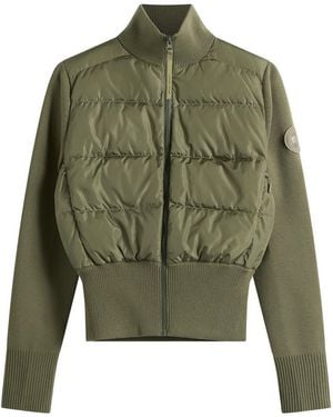 Canada Goose Hybridge Wide Quilt Knit Jacket - Green