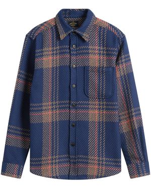 Portuguese Flannel Upper Overshirt - Blue