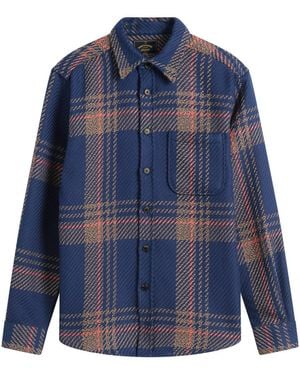 Portuguese Flannel Upper Overshirt - Blue