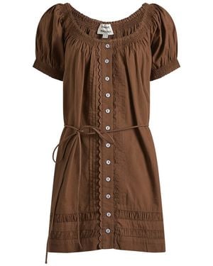 Damson Madder Jayne Mini Dress - Brown