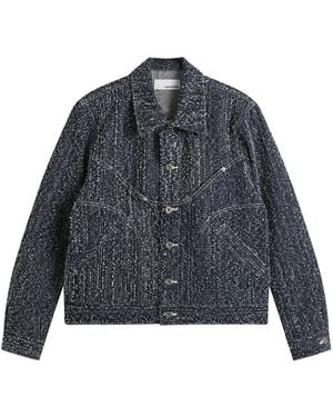 SAGE NATION Needle Punch Denim Jiji Jacket - Grey