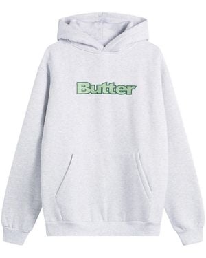 Butter Goods Textured Logo Hoodie - White