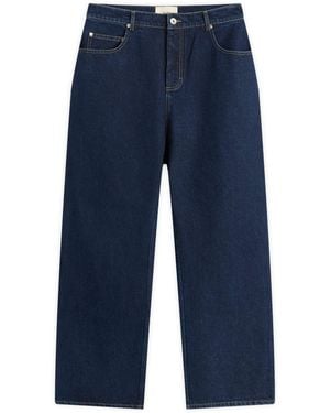 Folk Barrel Leg Jean - Blue