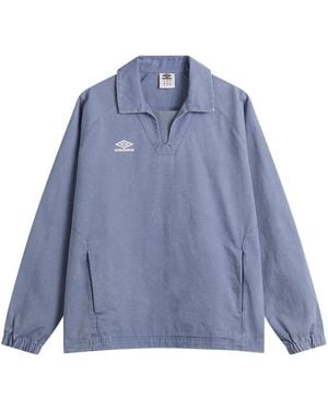 Umbro Washed Drill Top Sweatshirt - Blue