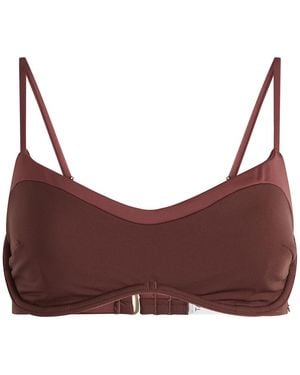 Tala Contrast Underwired Bikini Top - Purple