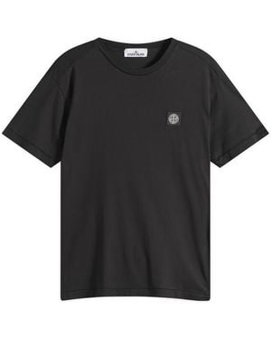Stone Island Patch Logo T-Shirt - Black
