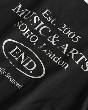 END. Worn Established T-Shirt - Black