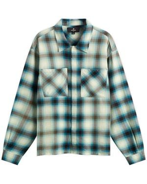 Represent Sun Bleached Flannel Shirt - Green