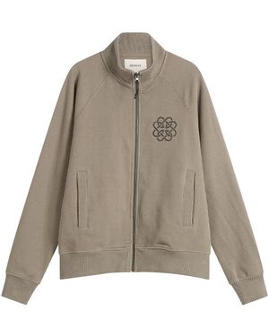 Heresy Knot Zip Knit Cardigan - Grey