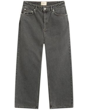 Folk Barrel Leg Jean - Grey