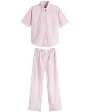 Calvin Klein Cotton Poplin Pyjama Set - Pink