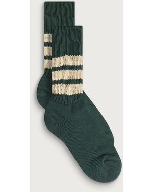RoToTo Ribbed Crew Sock - Green
