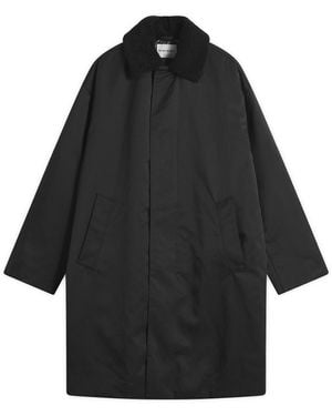 MKI Miyuki-Zoku Padded Nylon Overcoat - Black