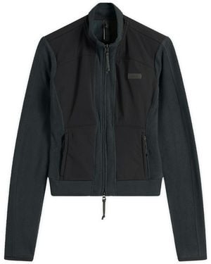 Skims Lounge Fleece Zip Up Jacket - Black