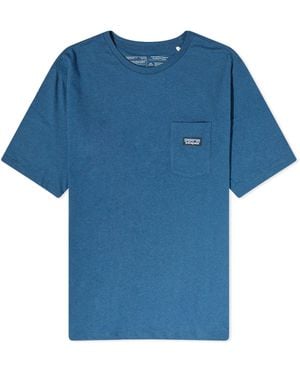 Patagonia Regenerative Cotton Pocket T-Shirt - Blue