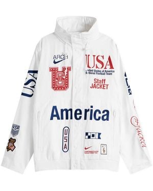 Nike X Arch Usa Staff Woven Jacket - White