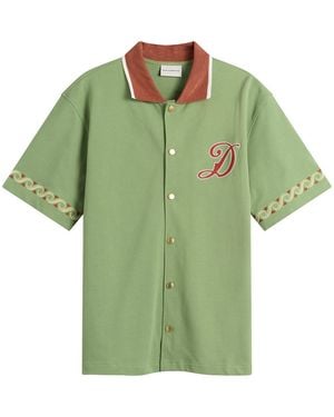 Drole de Monsieur Embroidered Sport Shirt - Green