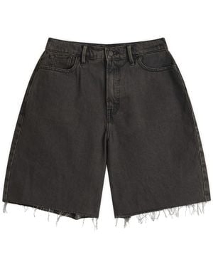 GOOD AMERICAN Good Extreme Barrel Shorts - Black