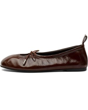 Alohas Rosalind Leather Ballet Flats - Brown